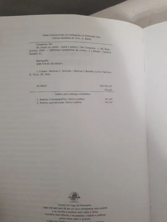 LIVRO DOC COMPARATO - DA CRIAÇÃO AO ROTEIRO - TEORIA E PRÁTICA - Foto 2