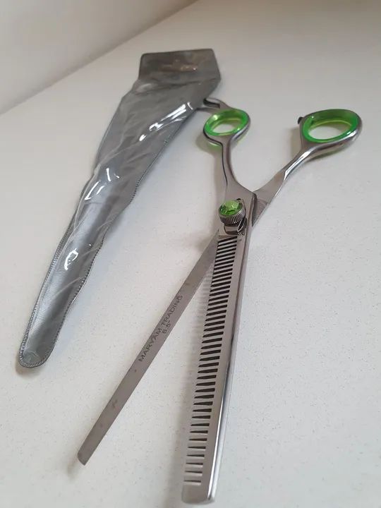 Tesoura Dente Tubarao 8,5" Maryam Trading - Tosa Pets  - Foto 3