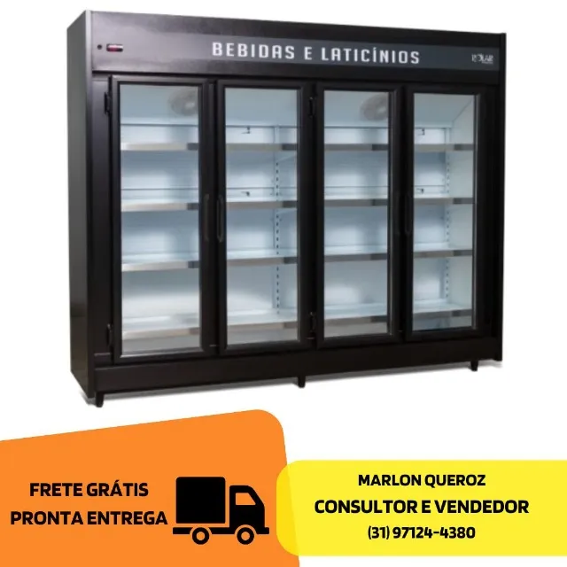 Refrigerador Auto Serviço Polar 2.50M 4 Portas PEVCA - 127/220v