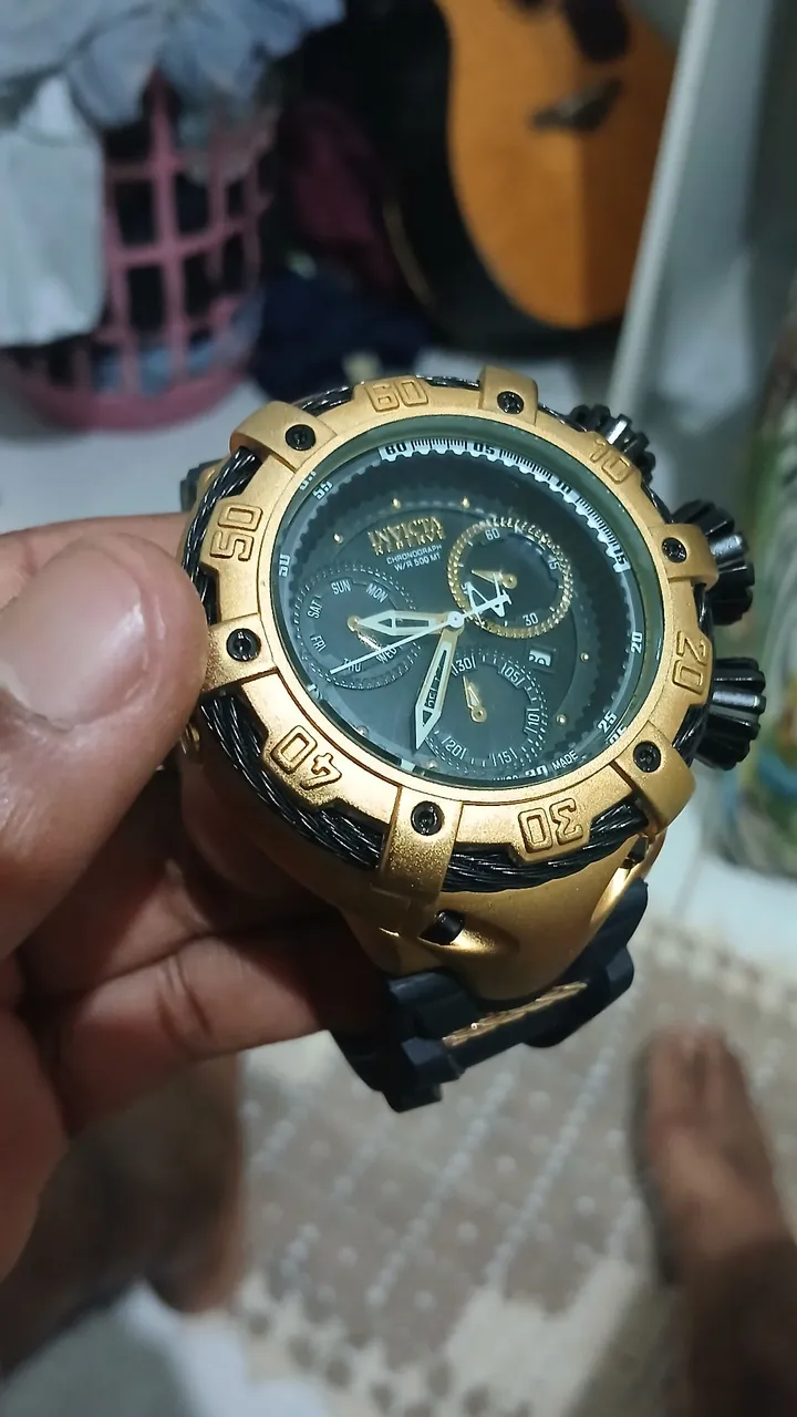 Relógio Invicta Masculino Dourado