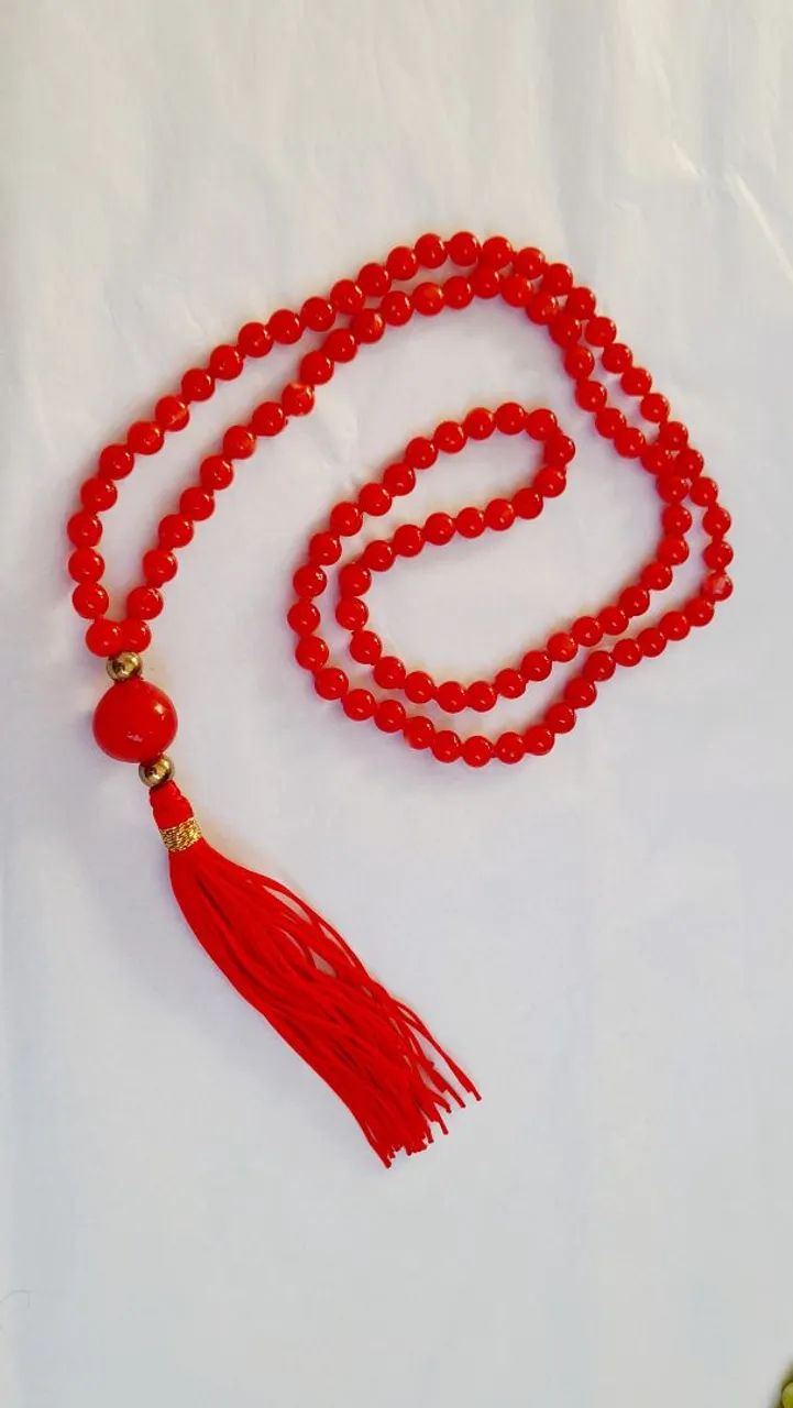 Japamala 108 contas vermelho  - Foto 4