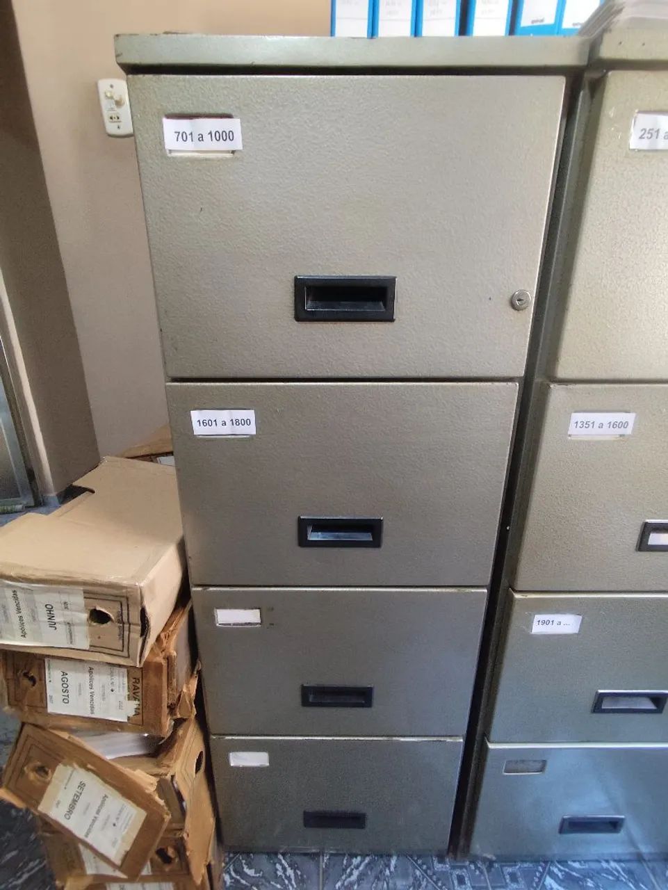 Gaveteiros de Aço para Escritório - 4 Gavetas - Foto 2