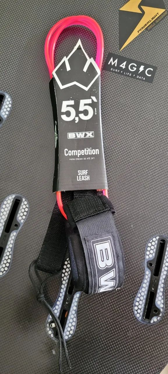 Leash de Surf - Banana Wax Nó Competition - Rosa - Foto 2