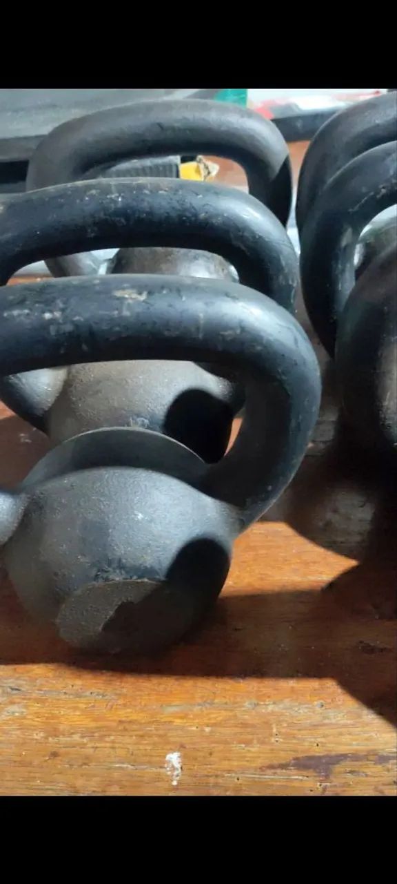 Kettlebell pintado usado 