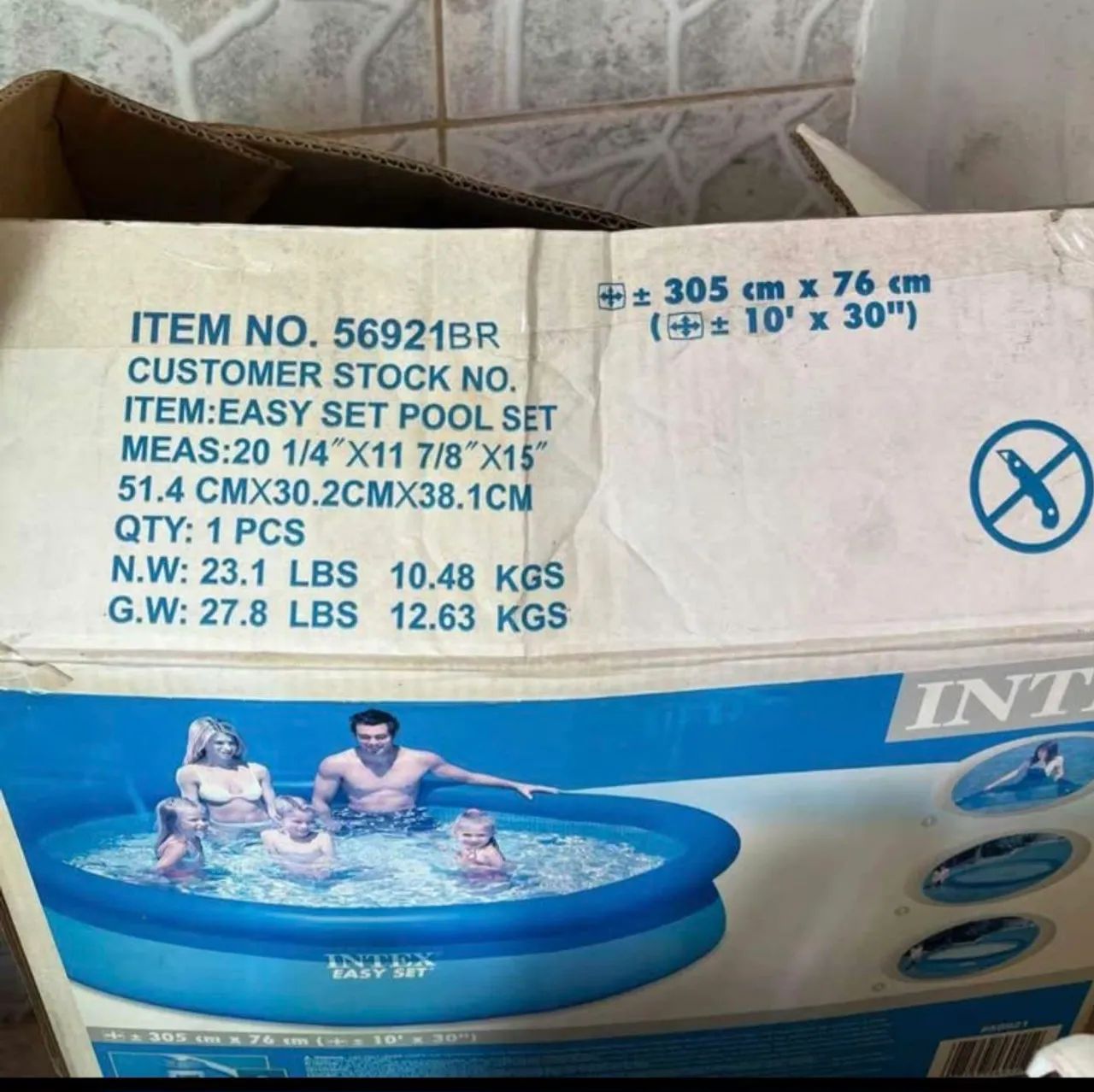 Piscina Inflável Intex +<br>Capa PVC  +<br>Bomba De Filtro - Foto 2