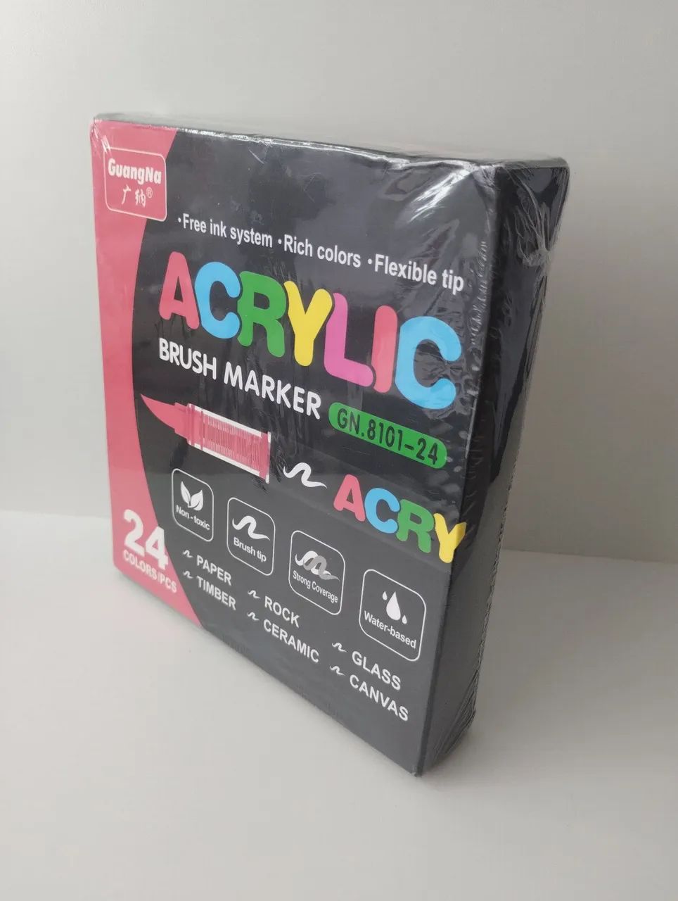 Marcador Acrílico Acrylic Brush 24 cores  - Foto 4