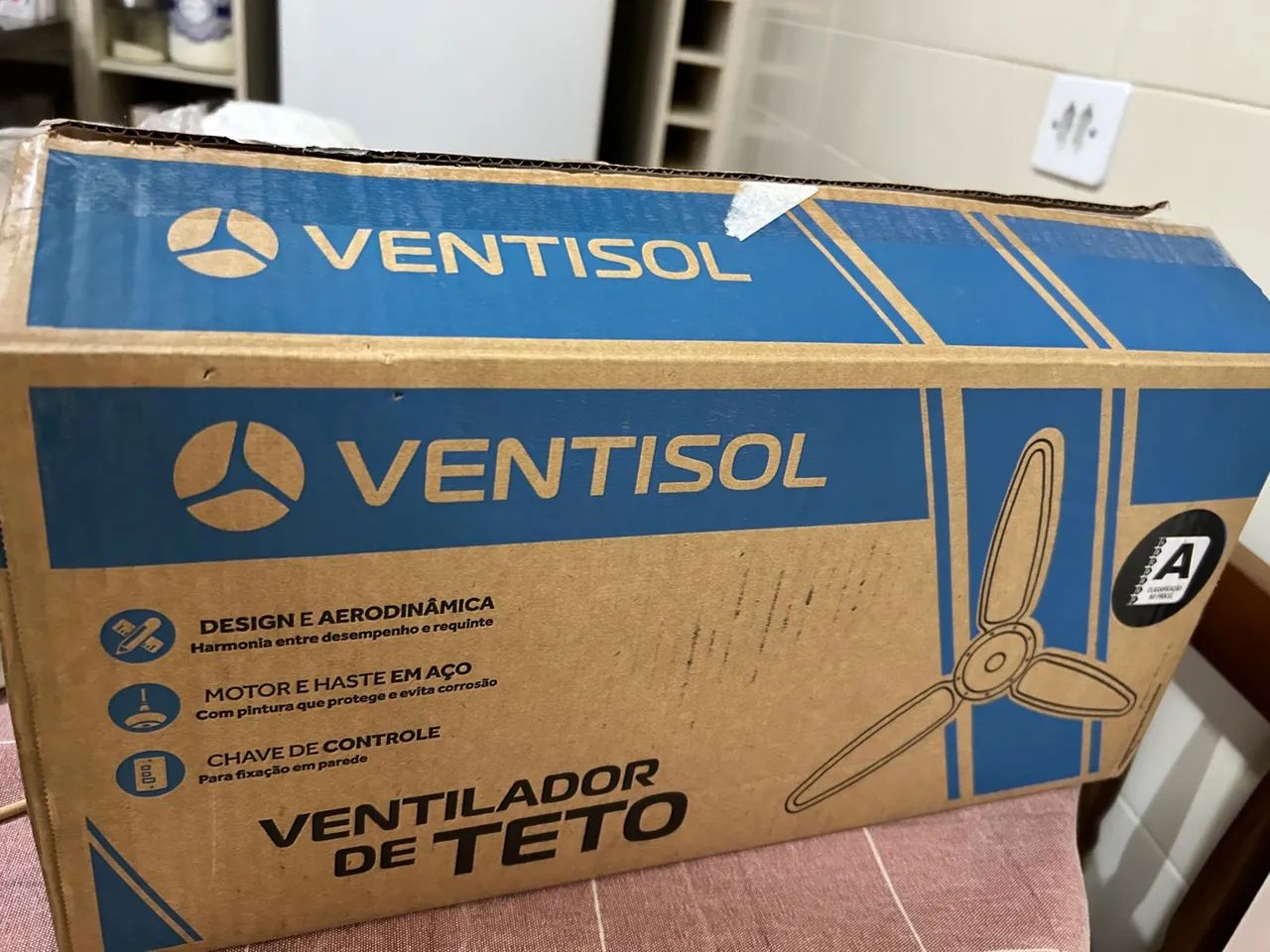 Ventilador de Teto Ventisol New Comercial Branco 220V - 3 Pás - Foto 2