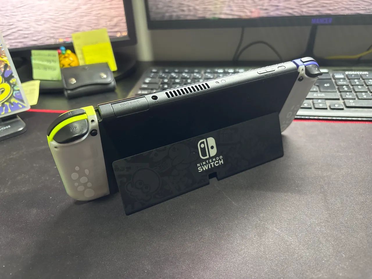 Nintendo Switch Oled edição Splatoon 3 + Jogo mídia física  - Foto 3