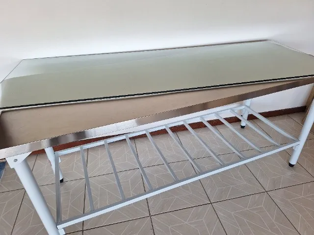 Vidro temperado incolor, 10mm, 1,98cm X 0,73cm pode ser utilizado para diversos fins
