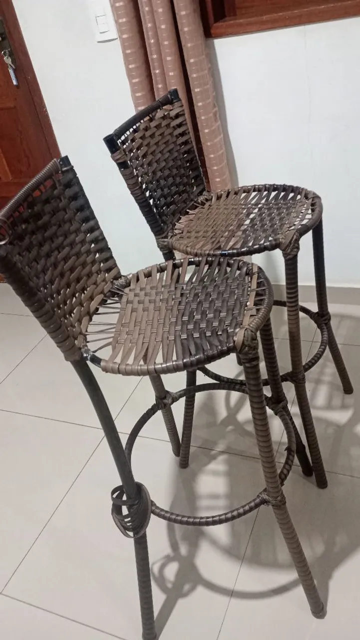 Banquetas de Bar em Fibra Sintética