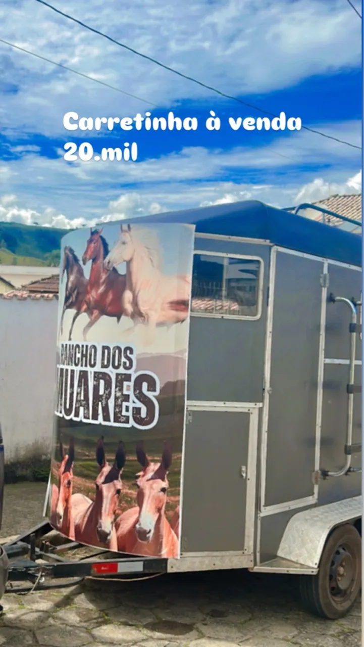 Carretinha para transporte de animais - Rancho dos Muares