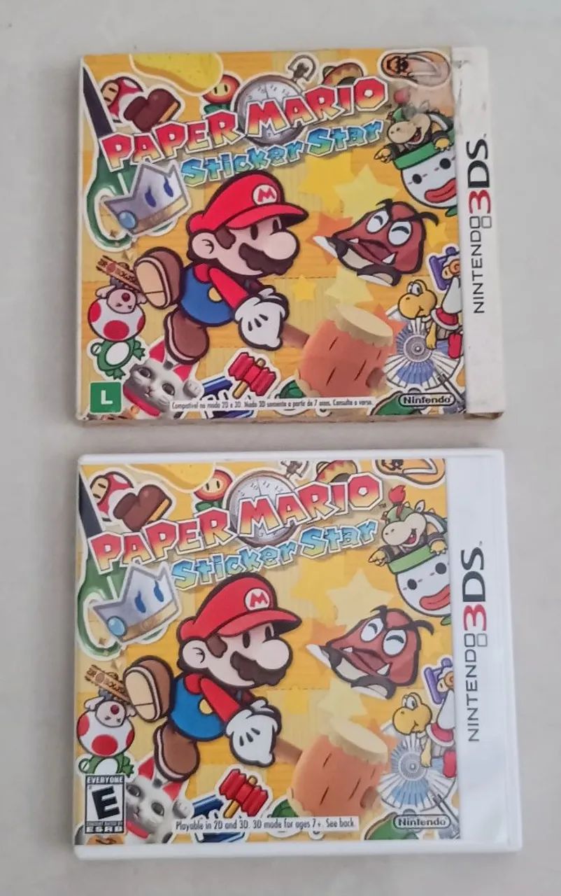 Paper Mario: Sticker Star - Nintendo 3DS Com Luva Completíssimo