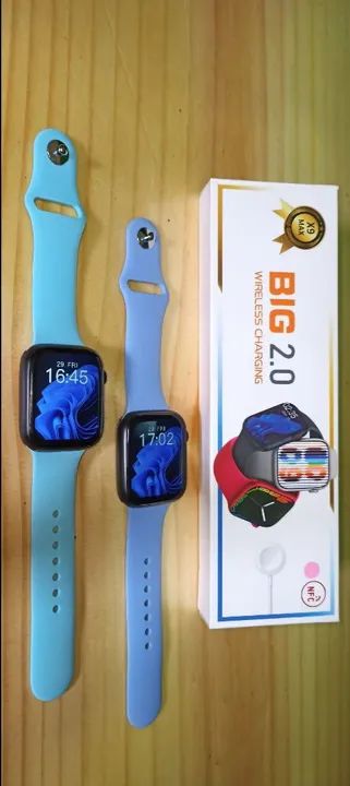 SMARTWATCH IWO X9 MAX BIG 2.0" 45mm SÉRIE 8 + BRINDES<br>R$17 - Foto 4