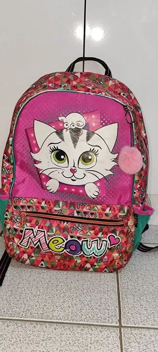 Mochila infantil gatinha marry 