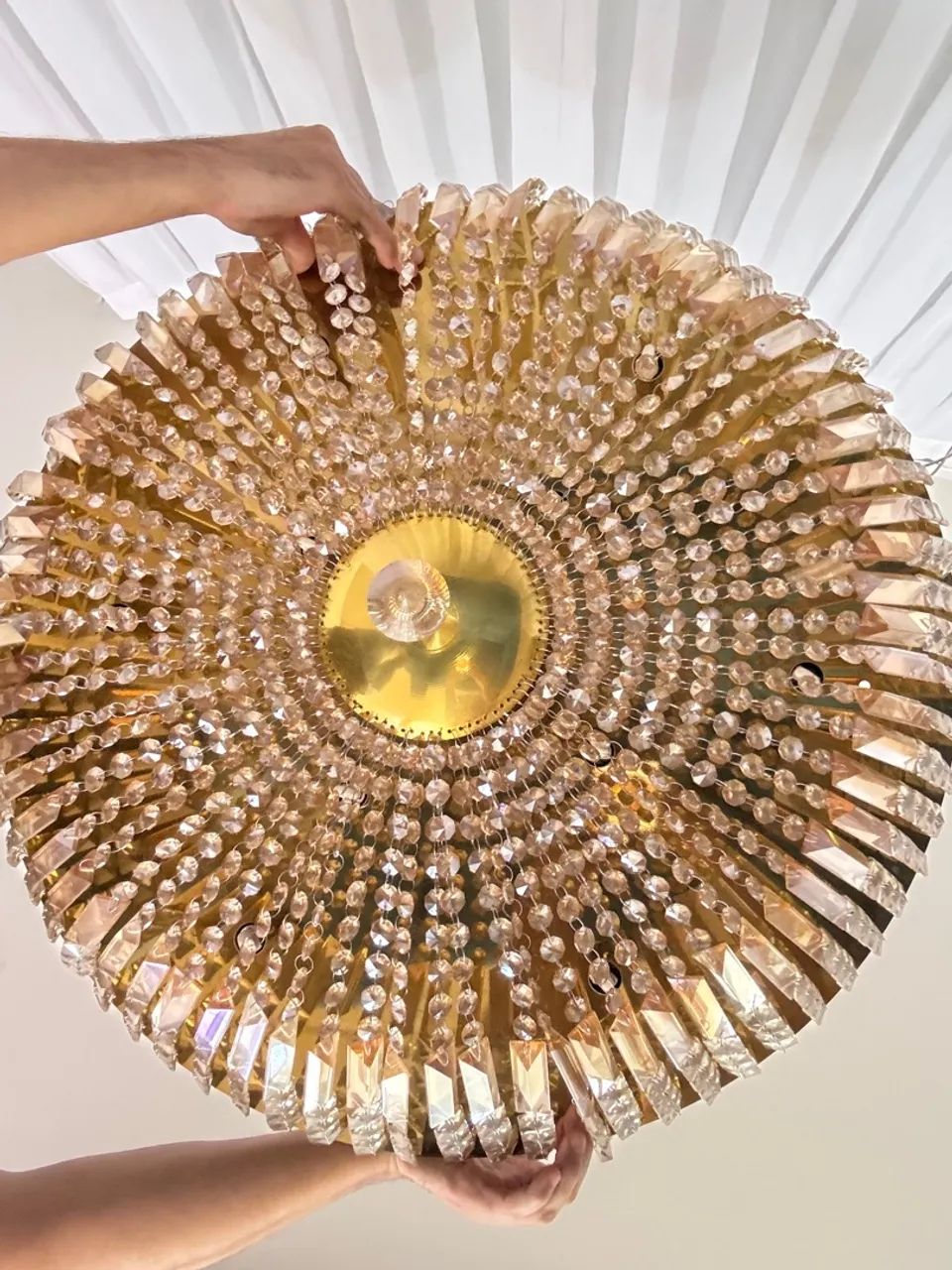 Lustre de Cristal 70 cm e 60 cm  - Foto 2