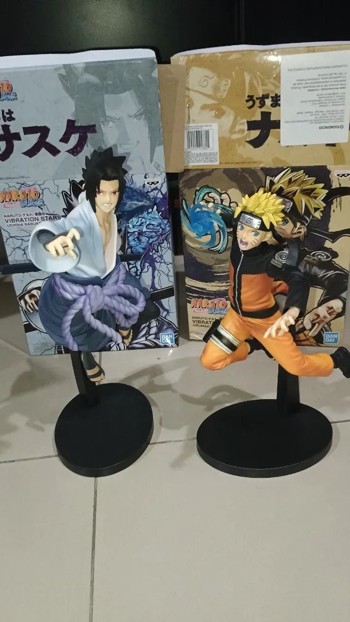Naruto e Sasuke Vibration Stars Banpresto - Foto 2