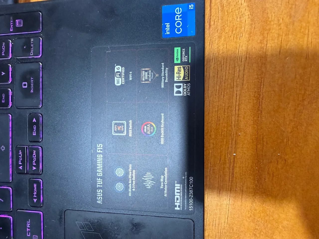 Notebook gamer ASUS TUF 15 - Foto 4