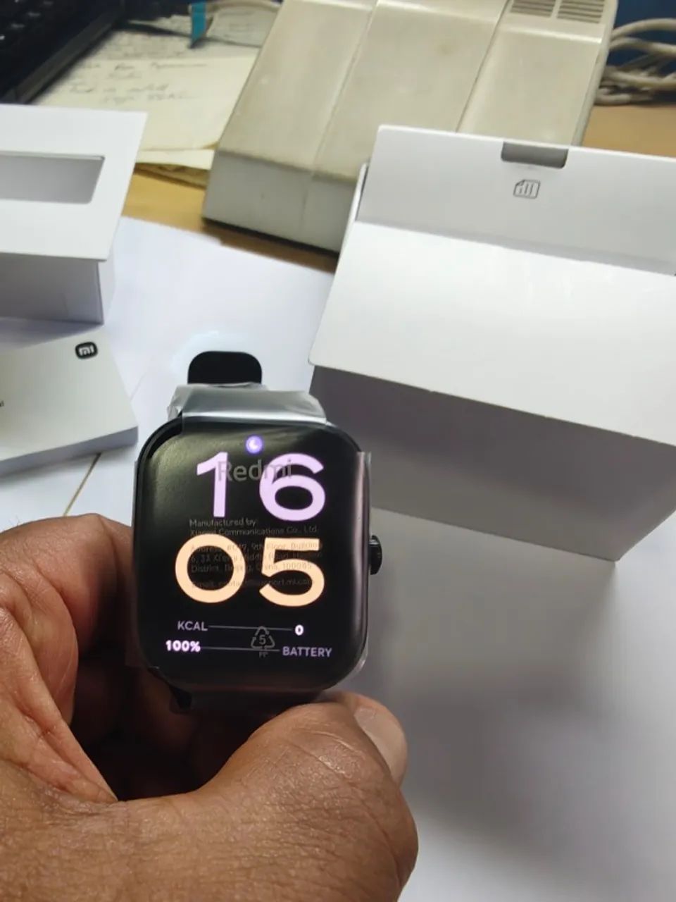 Smartwatch Xiaomi Redmi Watch 5 Com Gps Tela Amoled Preto - Foto 4