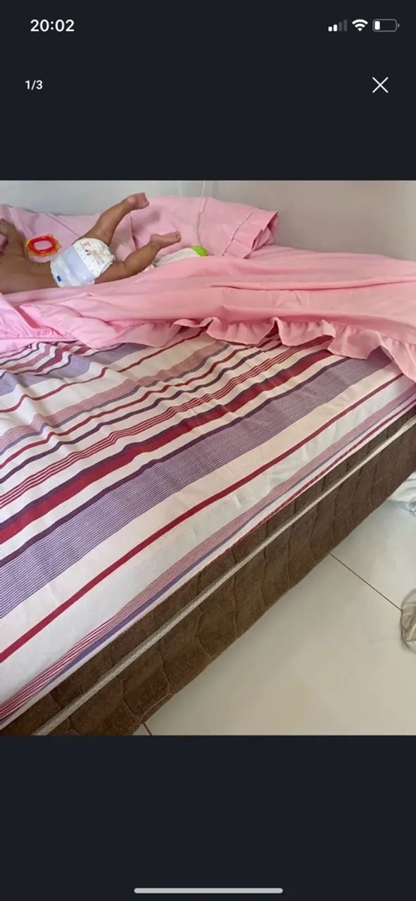 cama box casal colchão embutido  - Foto 3