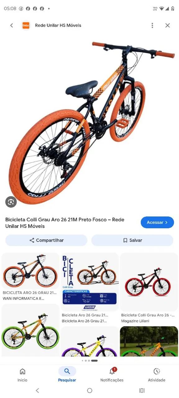 Bicicleta colly grau semi nova ? - Foto 3