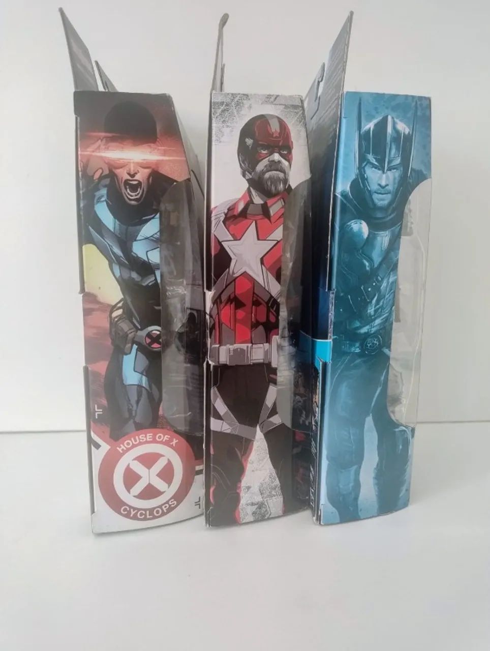 MARVEL-3 FIGURAS- CYCLOP, THOR E RED GUARDIAN