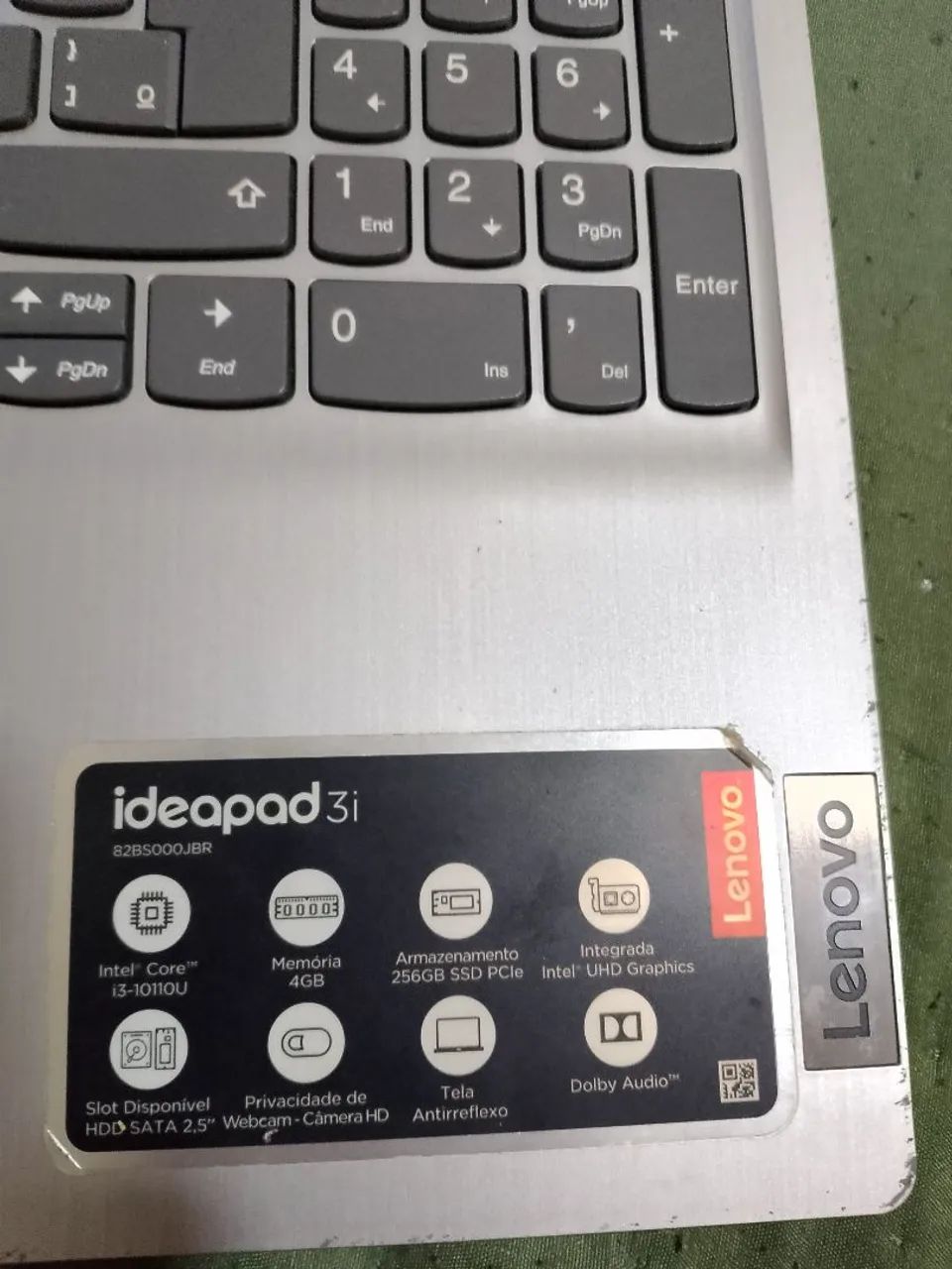 Notebook Lenovo IDEAPAD 3I I3 256GB PR - Foto 2