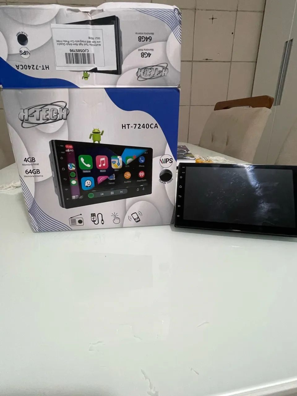 Multimídia 2dim H-Tech 7 polegadas 4gb de memória ram e 64gb de armazenamento  - Foto 3