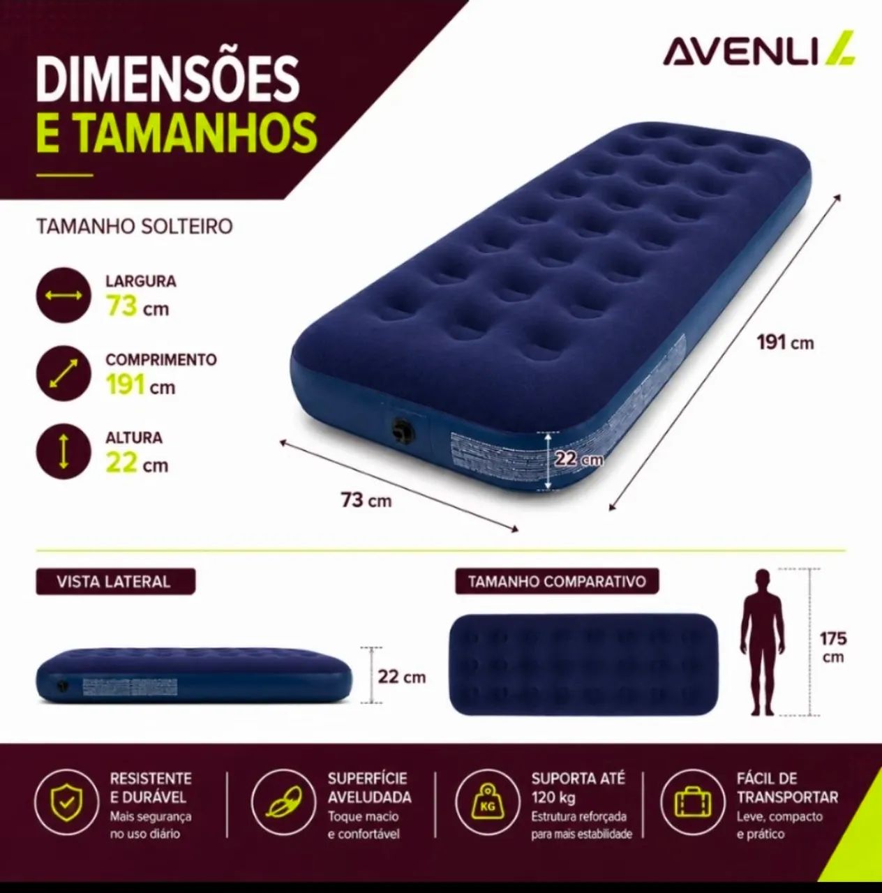 Colchão  inflável novo