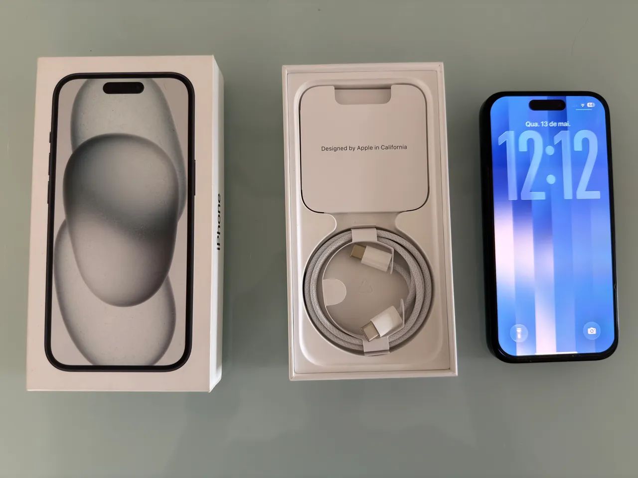 iPhone 15 - 128GB - Preto | AppleCare+ até 06/26 | Bateria 90