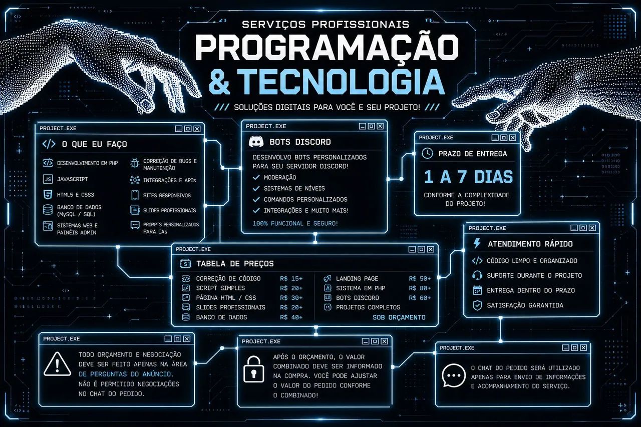 Serviços de T.I e Design de Cartaz