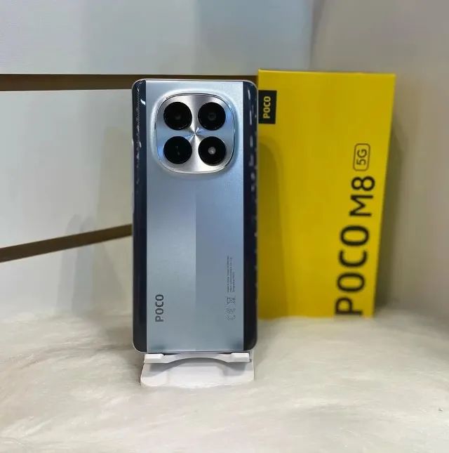 POCO M8 5G シルバー 本体 Smartphone Xiaomi Poco M8 5G Prata 512GB 8GB RAM (ID)