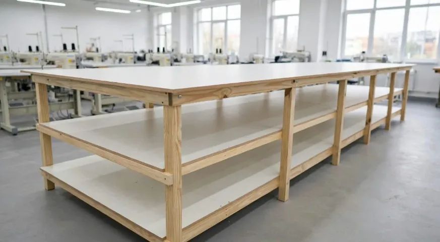 Mesa de Trabalho/ Produção ou Corte - 1,60 x 6,00 - 3 Tampos - Foto 2