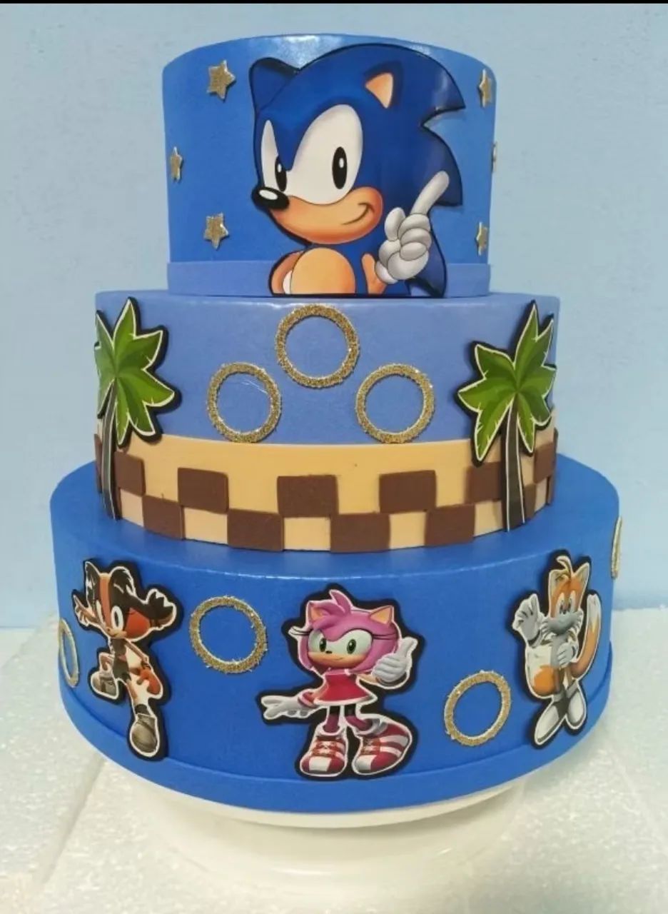 Bolo fake Sonic  - Foto 4