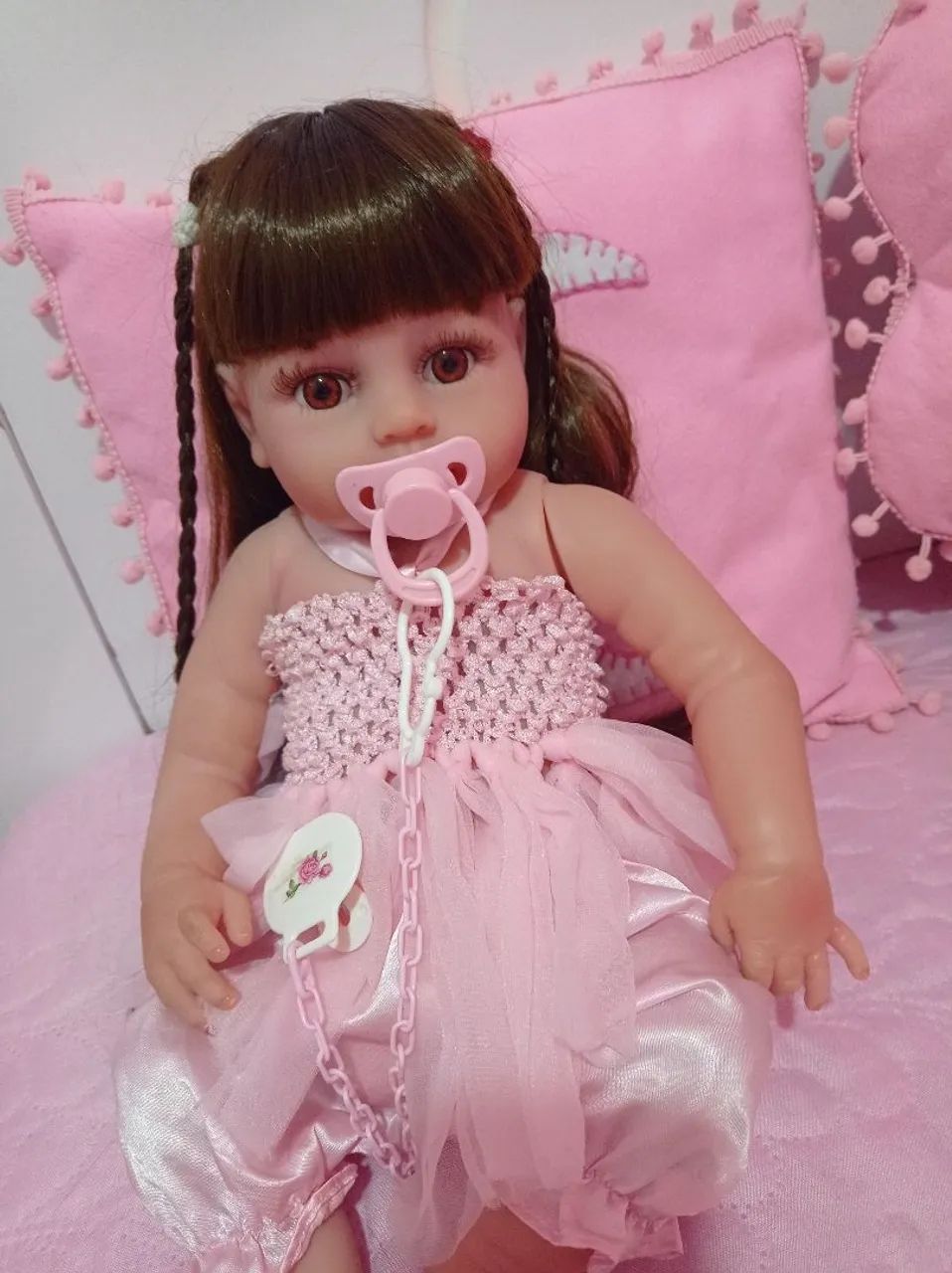 Bebê reborn com carrinho 