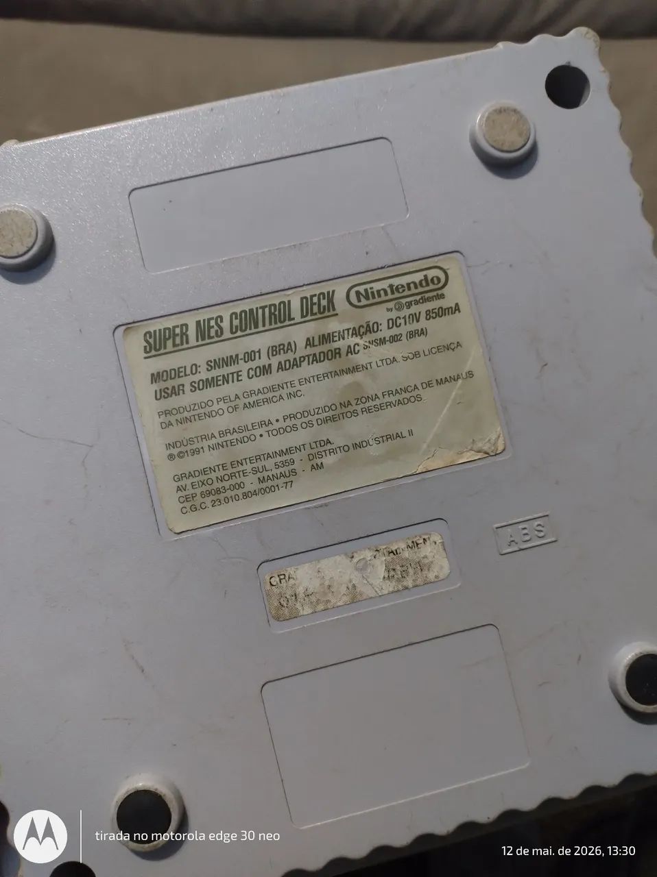 Super Nintendo baby completo funcionando perfeitamente  - Foto 4