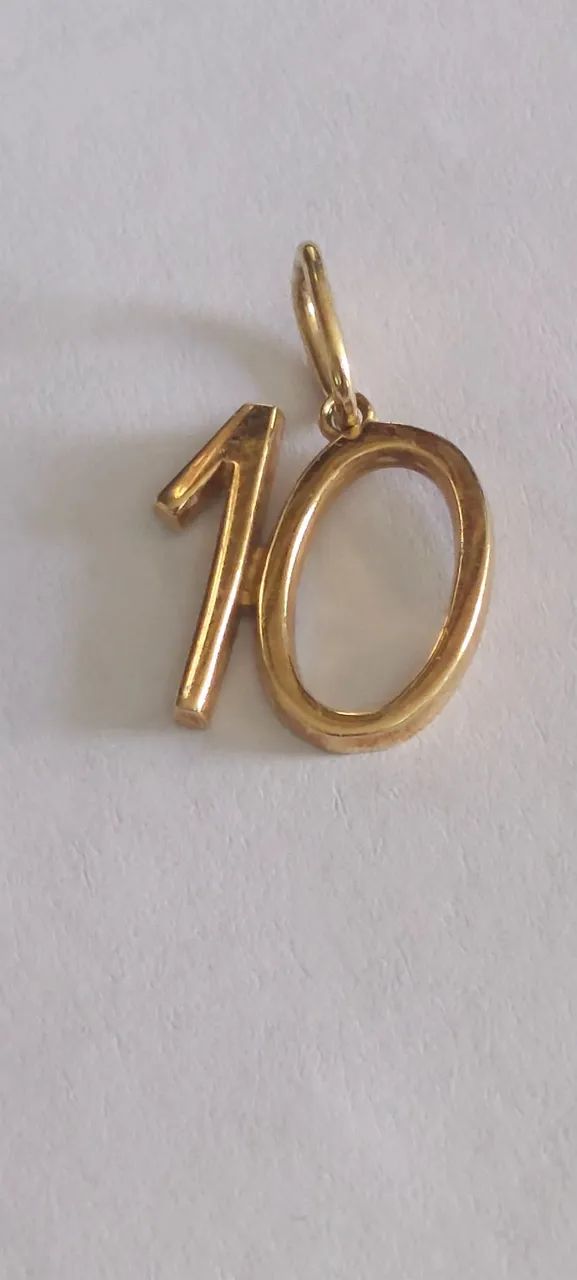 Letra em ouro número 10 vivara - Foto 2