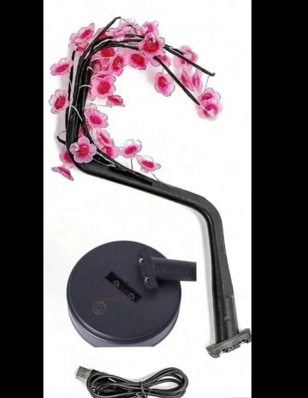 Luminária de Mesa / Abajur - Flor de Cerejeira / Importada /  LED - USB ou Pilha  - Foto 5