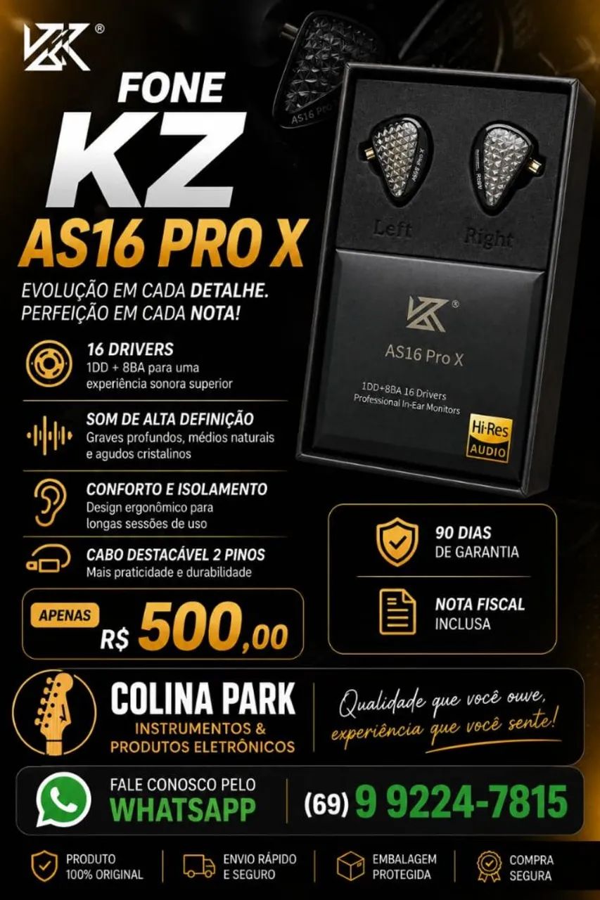 Fone Kz As16 Pro X 