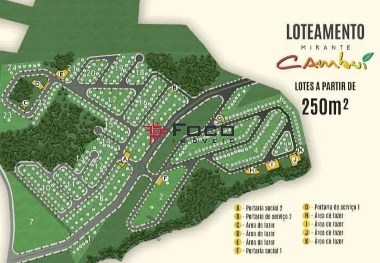 Terreno no Condomínio Residencial Mirante Cambui / 250 m² / Excelente localização / São Jo