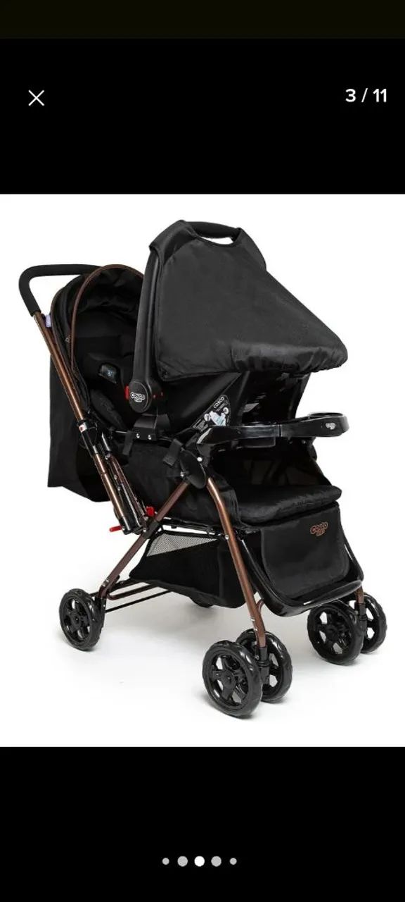 Kit carrinho de bebê e bebê conforto  - Foto 2