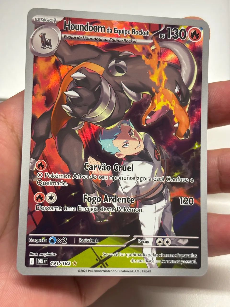 Houndoom da Equipe Rocket. Pokémon NM