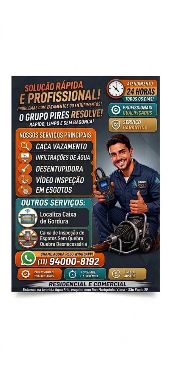 Caça vazamento - Desentupidora -Vídeo Inspeção  - Foto 3