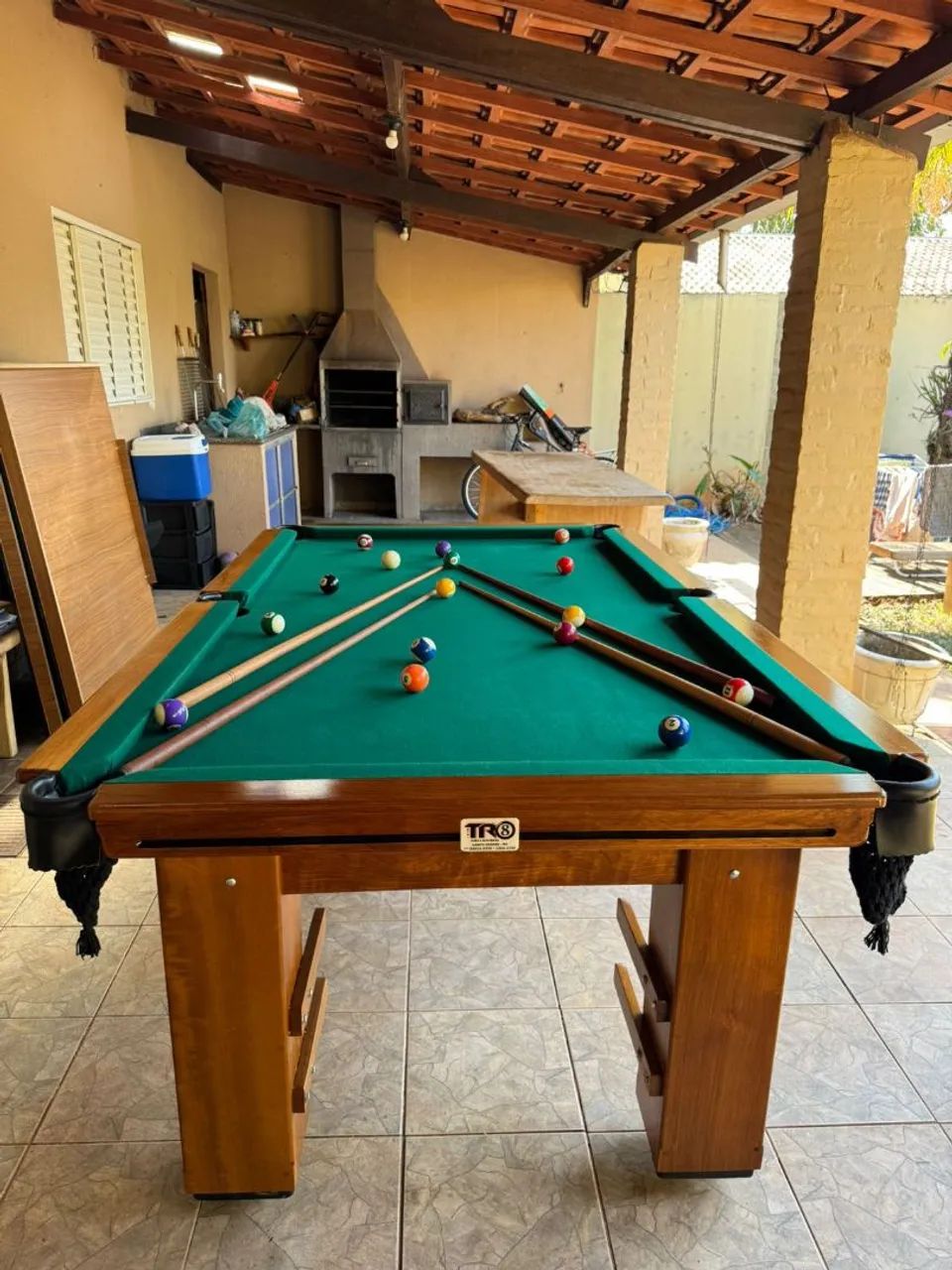 Mesa de Sinuca Madeira Maciça TR8 - Foto 4