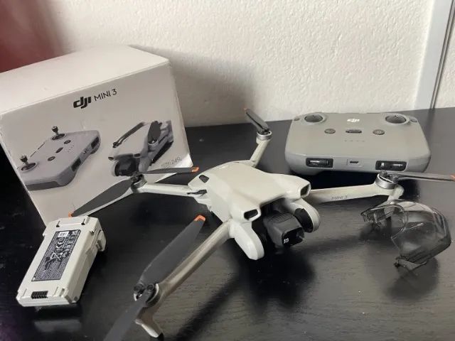 Drone DJI Mini 3 + Controle + Bateria + Caixa Original