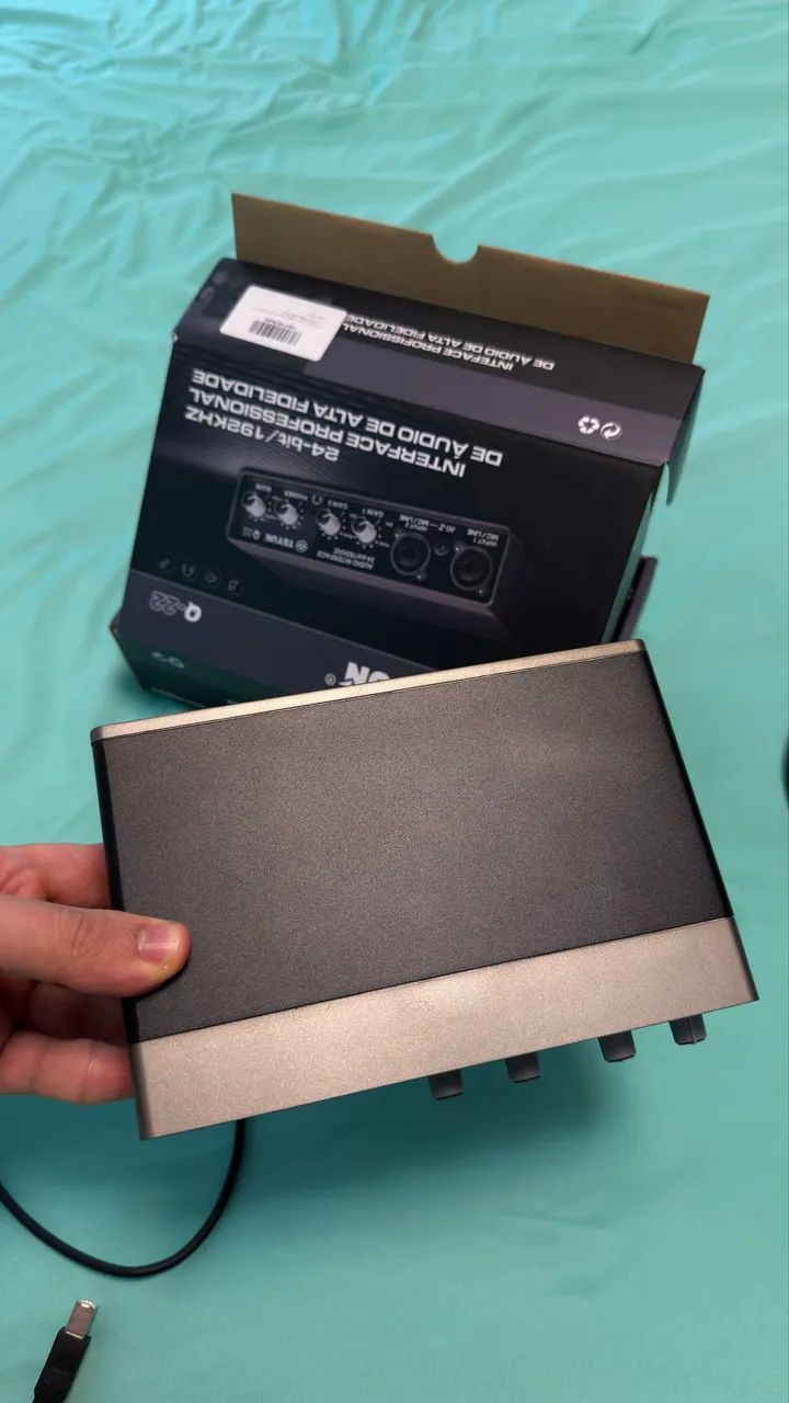 Interface de Áudio USB Teyun Q-22 | 24-bit / 192kHz | +48V Phantom - Foto 3