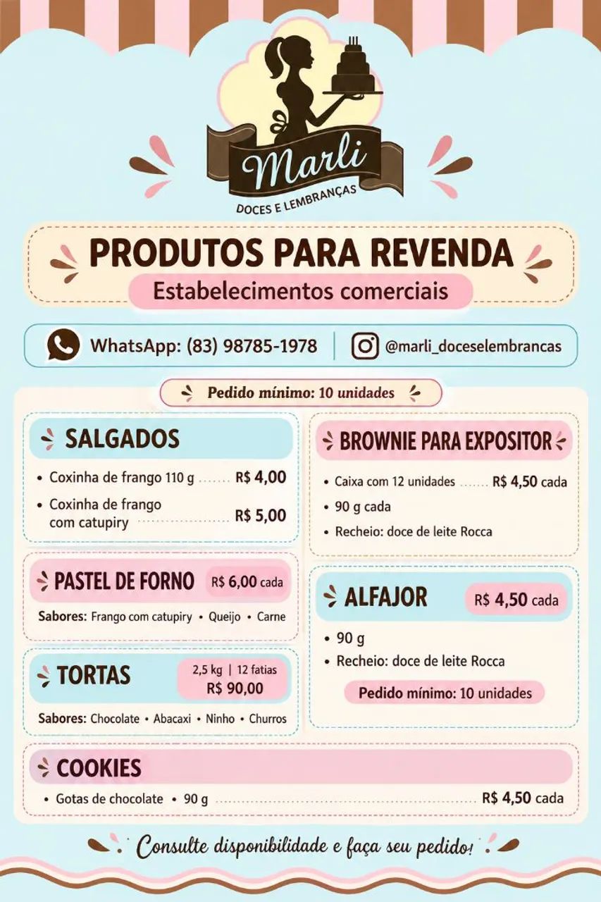 Fornecemos Doces, Tortas e Salgados para Comércio com CNPJ - Foto 3