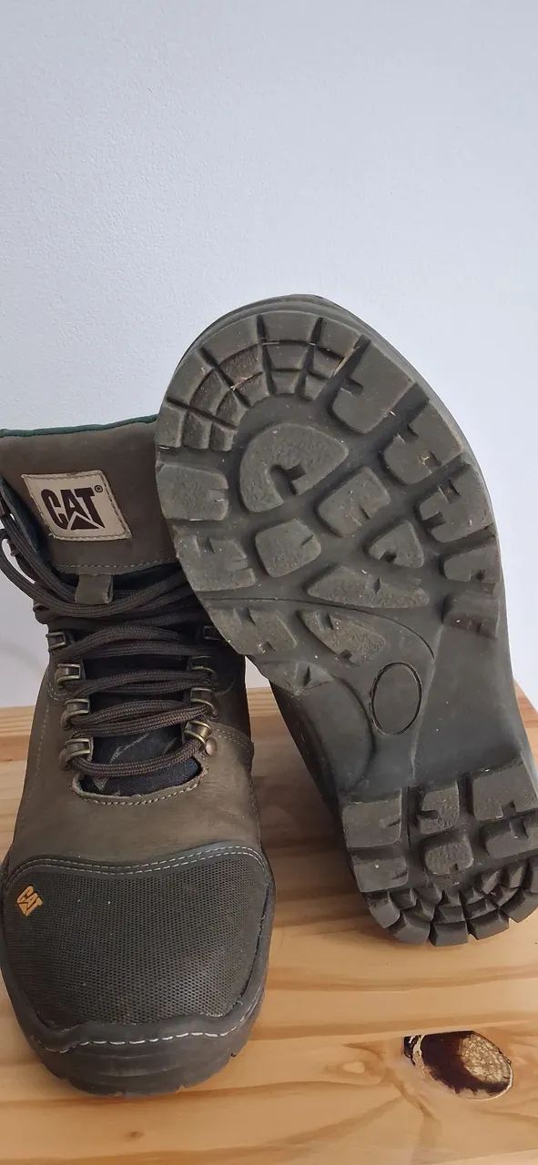Bota Caterpillar couro legítimo verde 36 - Foto 2