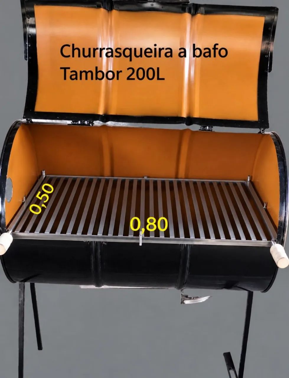 Churrasqueira a bafo grelha Uruguaia 