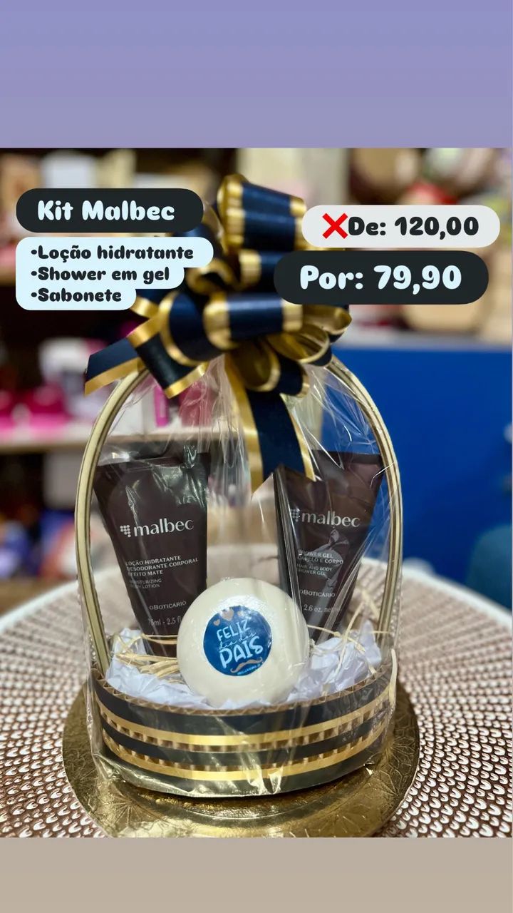 Kits na promoção para o dia dos pais 