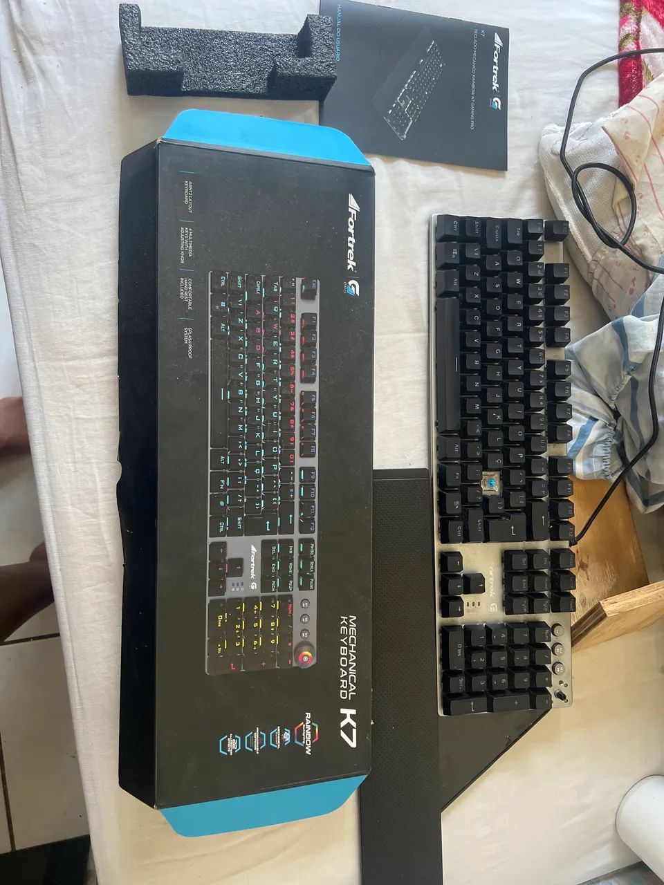 TECLADO MECANICO FORTREK GPRO K7 RAINBOW SWITCH BLUE